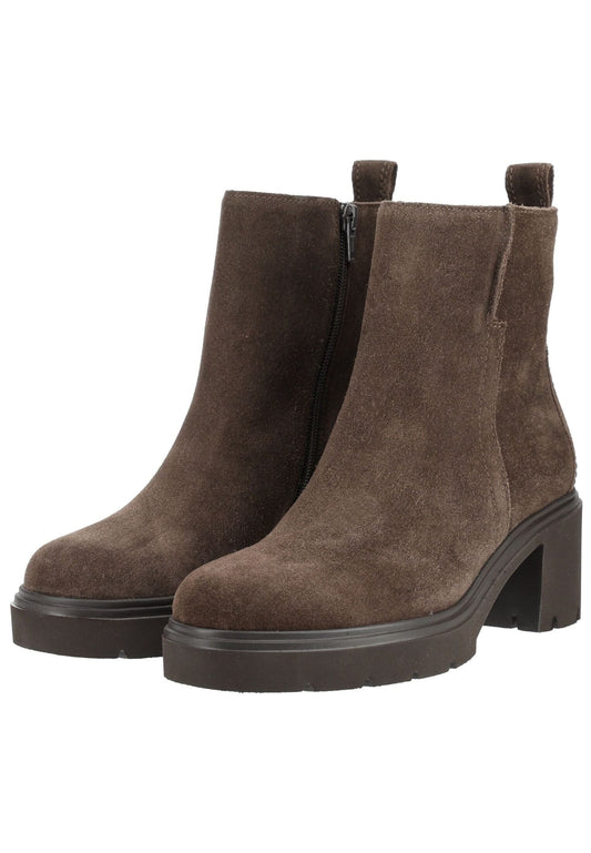 Gabor Stiefelette Veloursleder Mocca