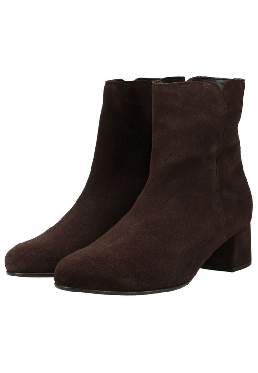 Gabor Stiefelette Veloursleder Mocca