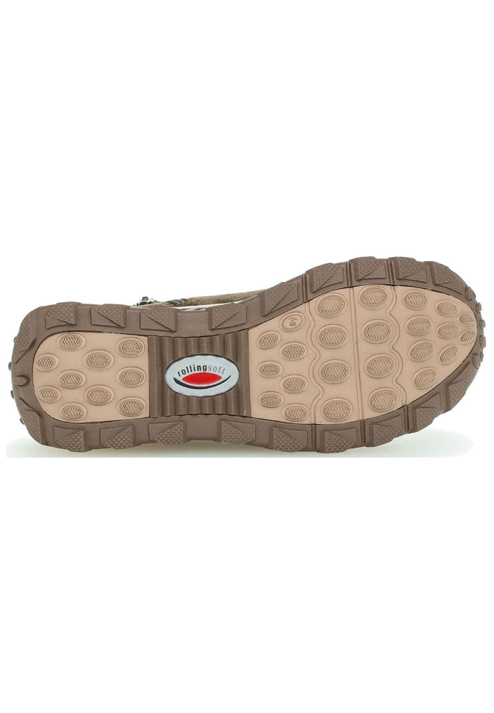 Gabor Stiefelette Veloursleder Olive