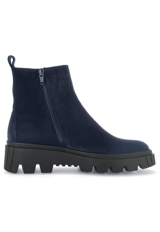 Gabor Stiefelette Veloursleder Pazifik Warmfutter