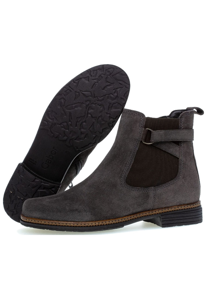 Gabor Stiefelette Veloursleder Pepper
