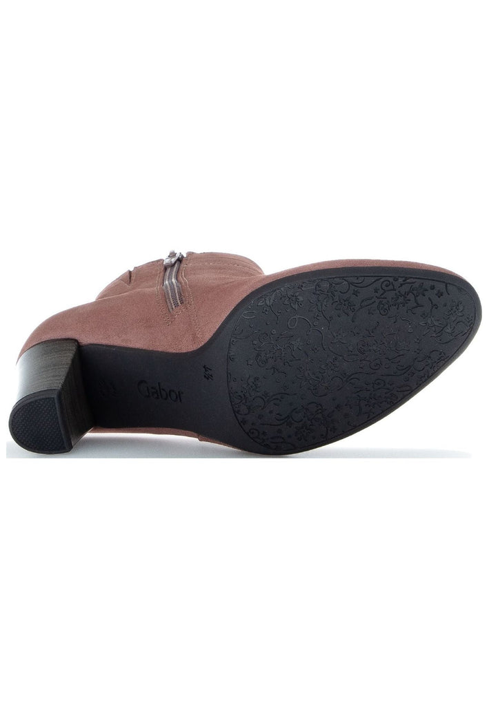 Gabor Stiefelette Veloursleder Rose