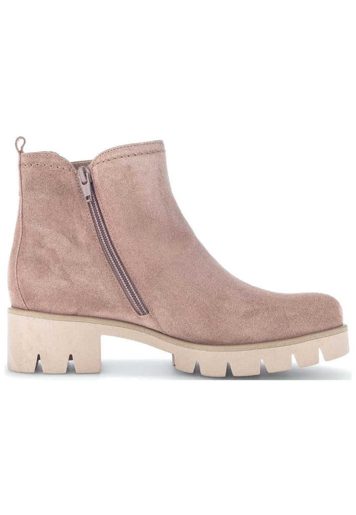 Gabor Stiefelette Veloursleder Rose Warmfutter