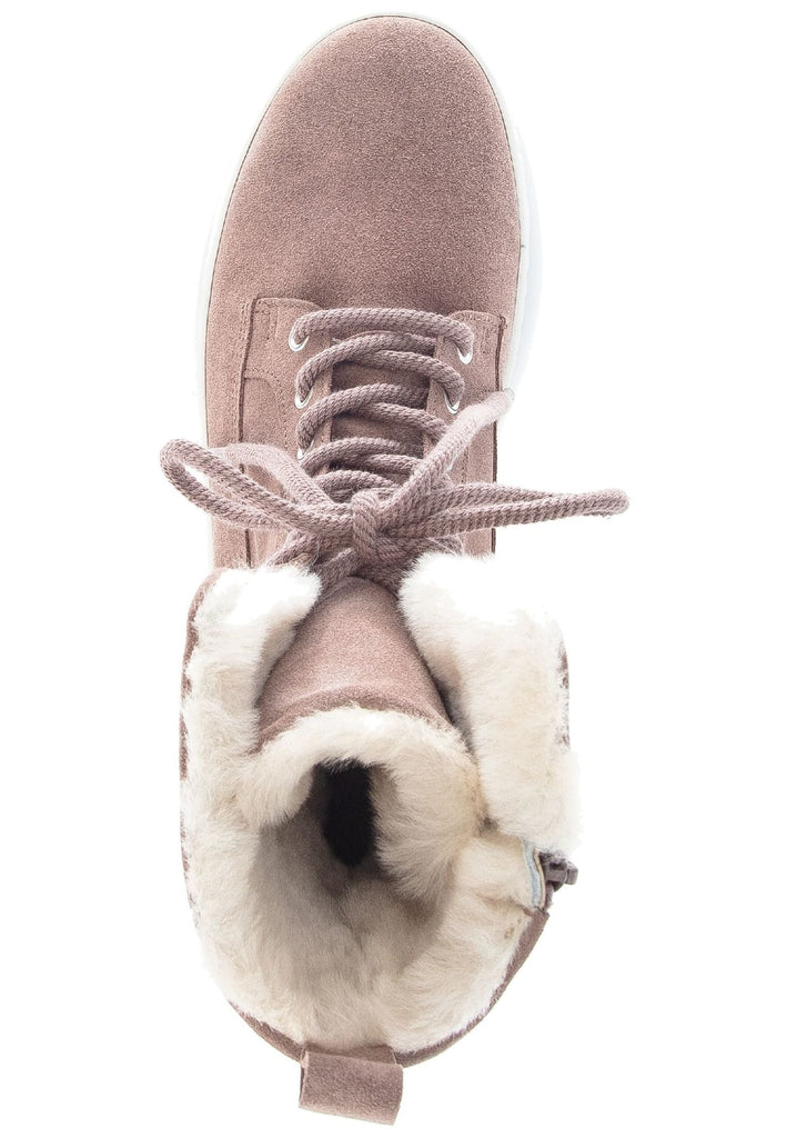 Gabor Stiefelette Veloursleder Rose Warmfutter