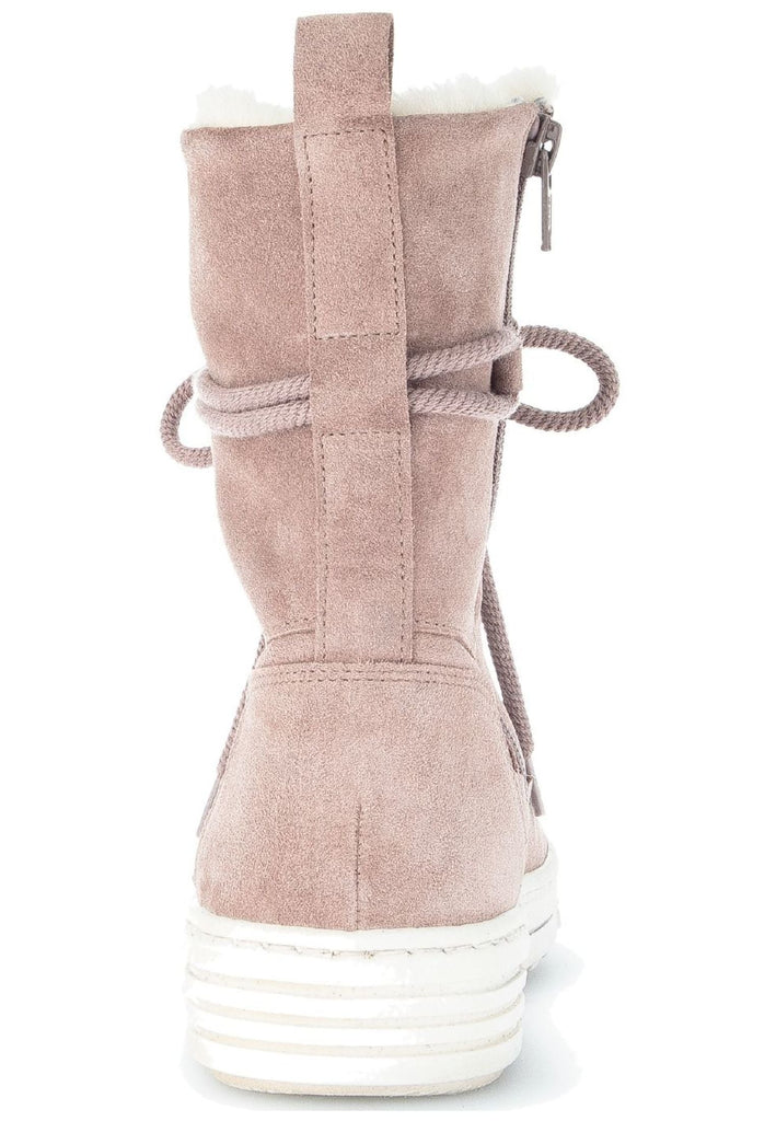 Gabor Stiefelette Veloursleder Rose Warmfutter