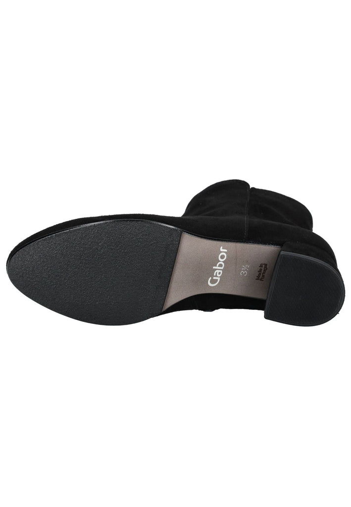 Gabor Stiefelette Veloursleder Schwarz