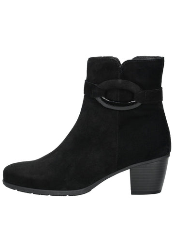 Gabor Stiefelette Veloursleder Schwarz