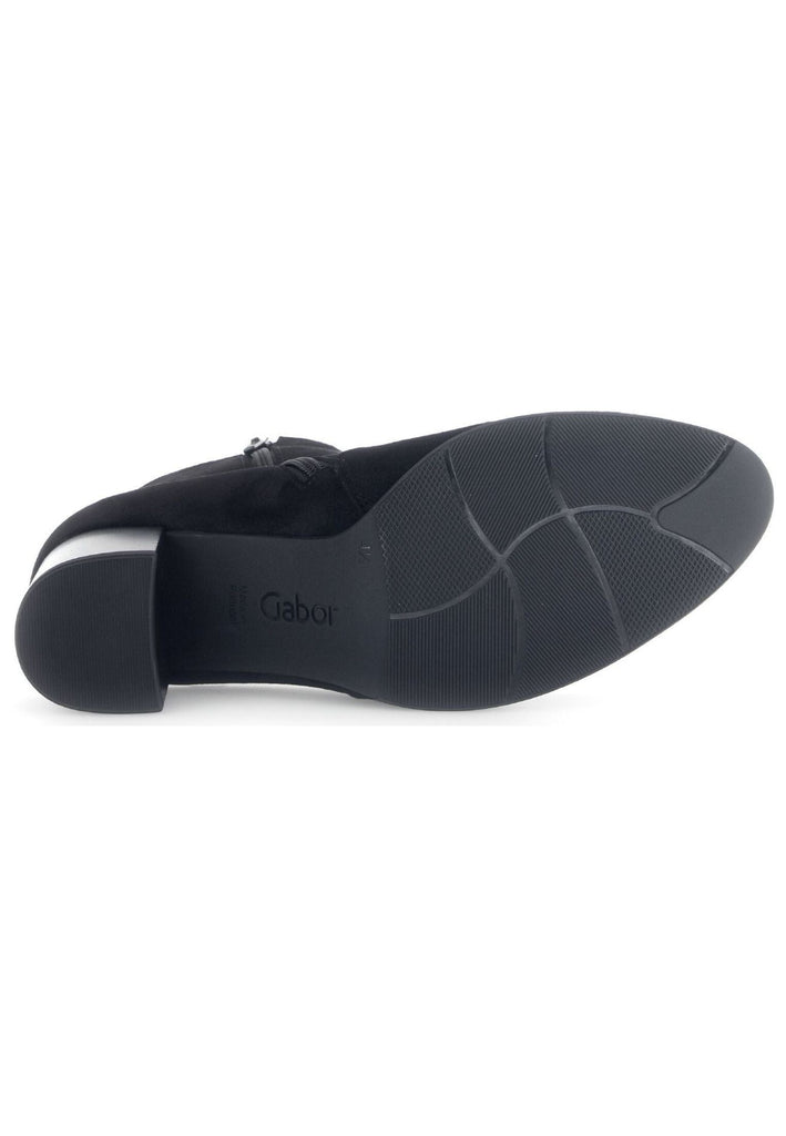Gabor Stiefelette Veloursleder Schwarz