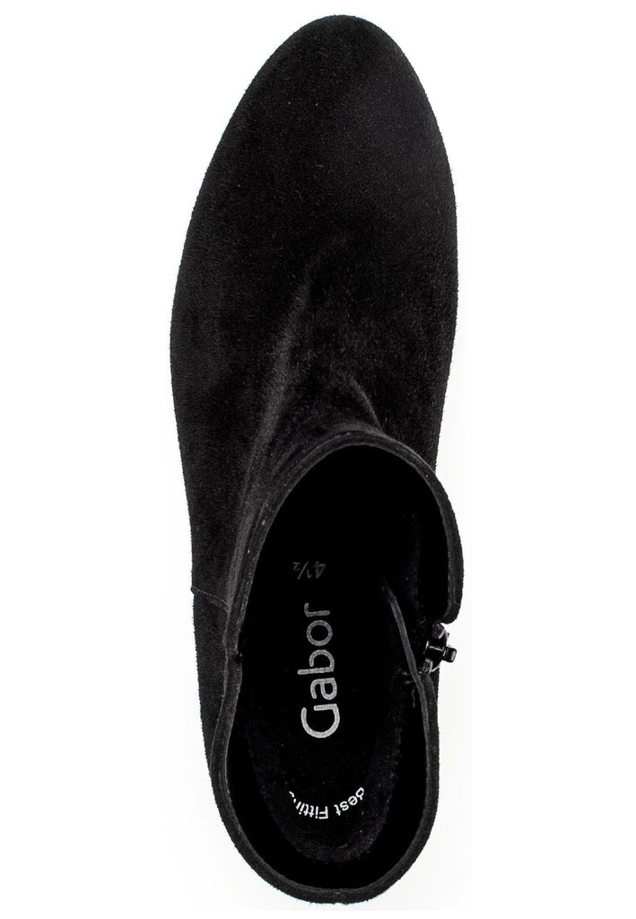 Gabor Stiefelette Veloursleder Schwarz