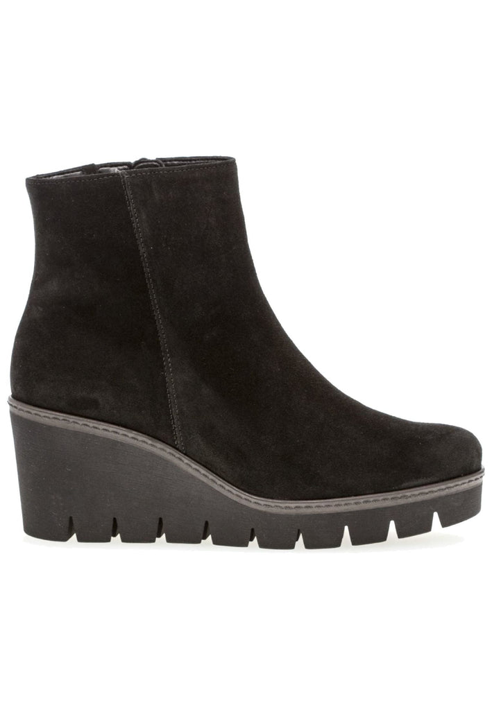 Gabor Stiefelette Veloursleder Schwarz