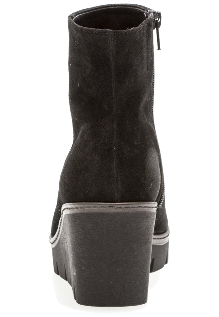 Gabor Stiefelette Veloursleder Schwarz