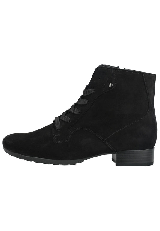 Gabor Stiefelette Veloursleder Schwarz