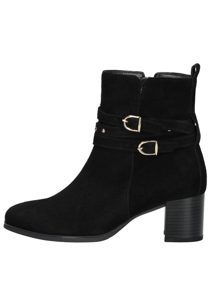 Gabor Stiefelette Veloursleder Schwarz/Gold
