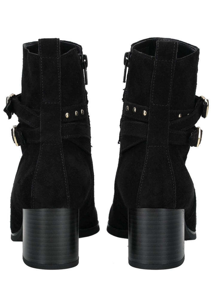 Gabor Stiefelette Veloursleder Schwarz/Gold
