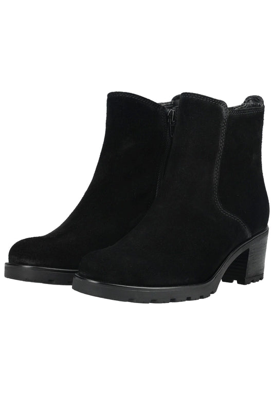 Gabor Stiefelette Veloursleder Schwarz/Schwarz