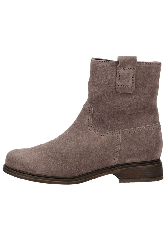 Gabor Stiefelette Veloursleder Taupe