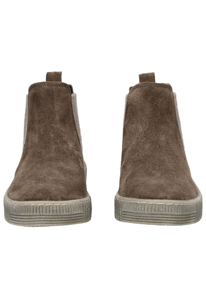 Gabor Stiefelette Veloursleder/Textil Braun/Grau