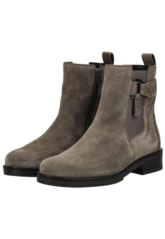 Gabor Stiefelette Veloursleder/Textil Braun/Grau