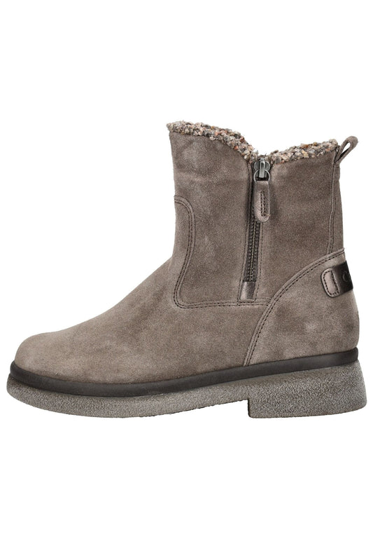 Gabor Stiefelette Veloursleder/Textil Braun/Grau