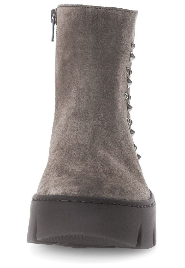 Gabor Stiefelette Veloursleder/Textil Braun/Grau Warmfutter