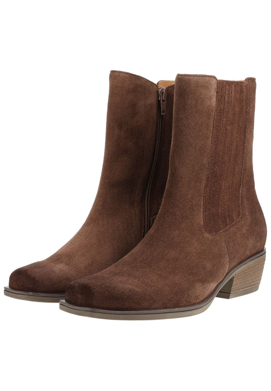 Gabor Stiefelette Veloursleder/Textil Cacao