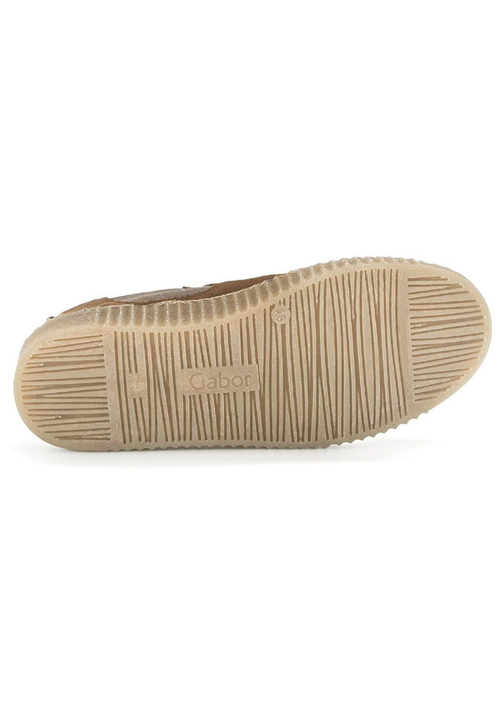 Gabor Stiefelette Veloursleder/Textil Cognac