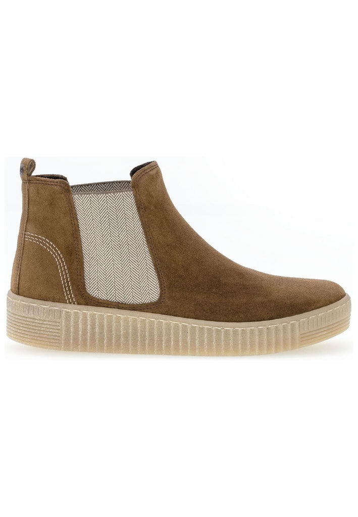 Gabor Stiefelette Veloursleder/Textil Cognac