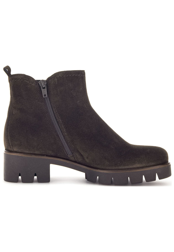 Gabor Stiefelette Veloursleder/Textil Dunkelbraun