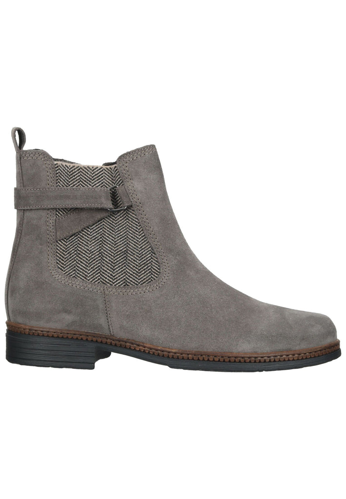 Gabor Stiefelette Veloursleder/Textil Dunkelgrau Warmfutter