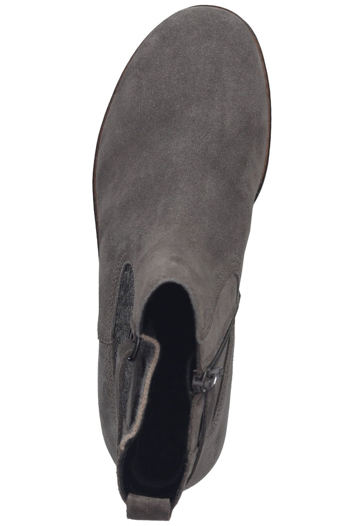 Gabor Stiefelette Veloursleder/Textil Dunkelgrau Warmfutter