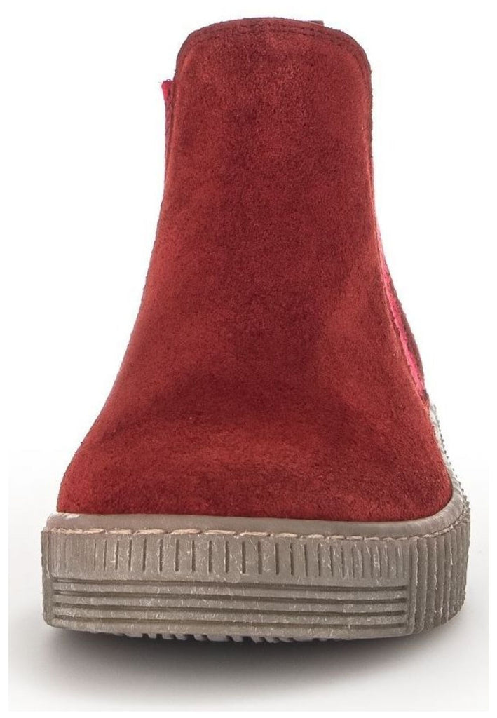 Gabor Stiefelette Veloursleder/Textil Dunkelrot
