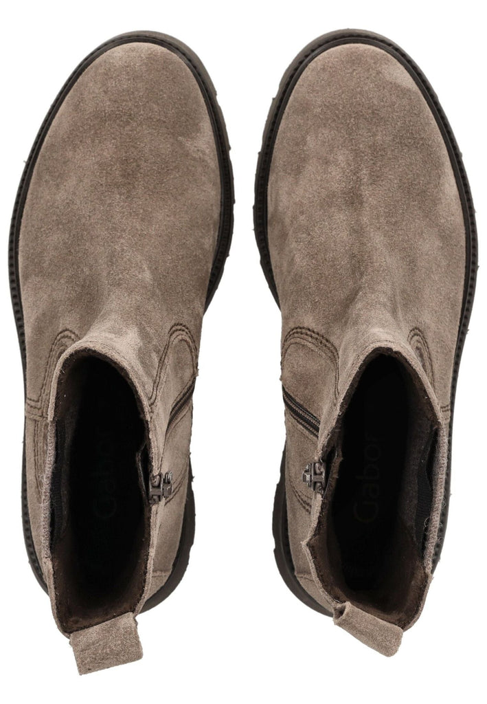 Gabor Stiefelette Veloursleder/Textil Grau