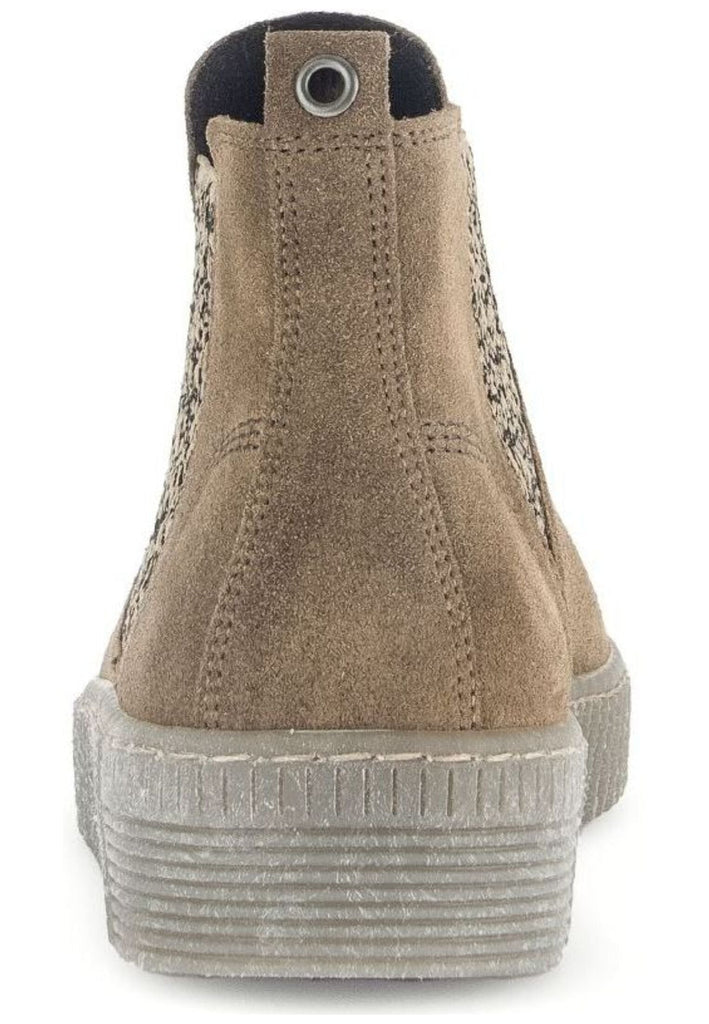 Gabor Stiefelette Veloursleder/Textil Hellbraun