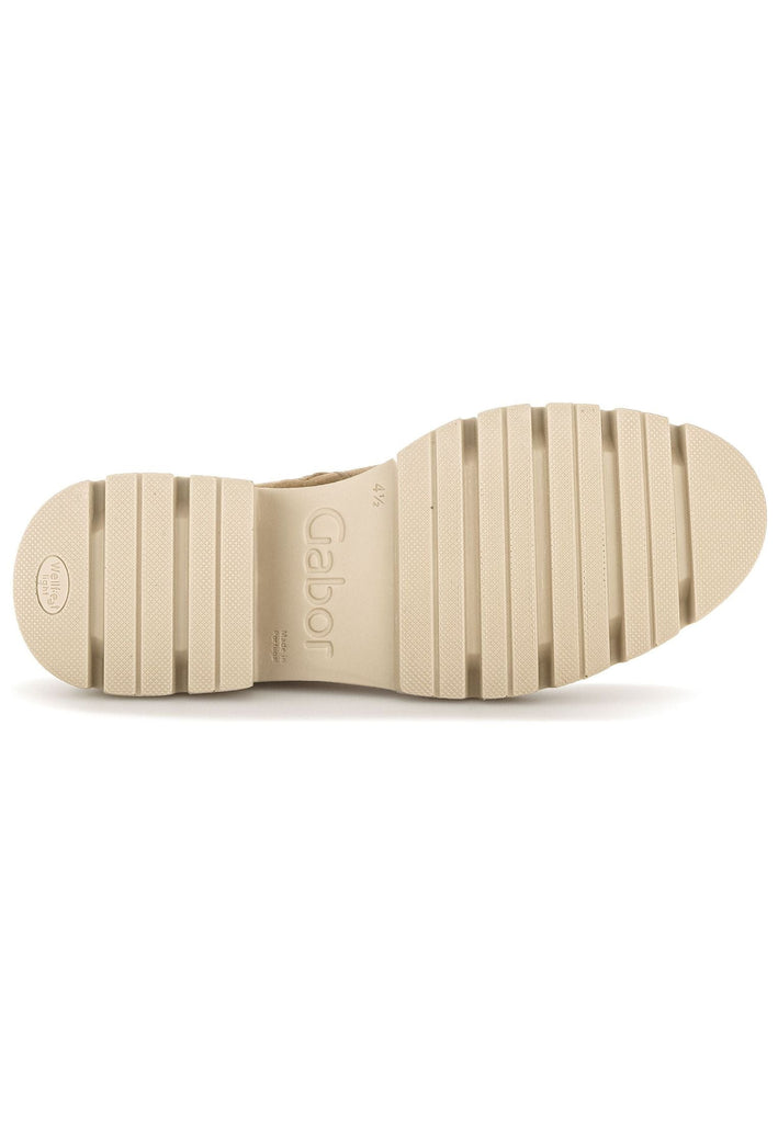 Gabor Stiefelette Veloursleder/Textil Hellbraun