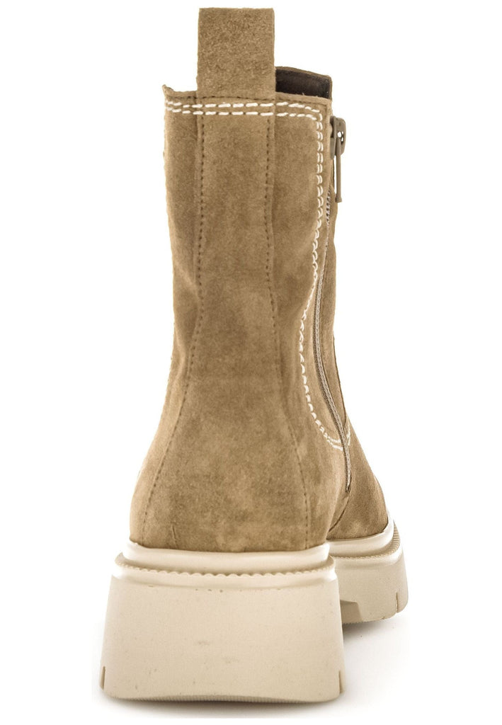 Gabor Stiefelette Veloursleder/Textil Hellbraun
