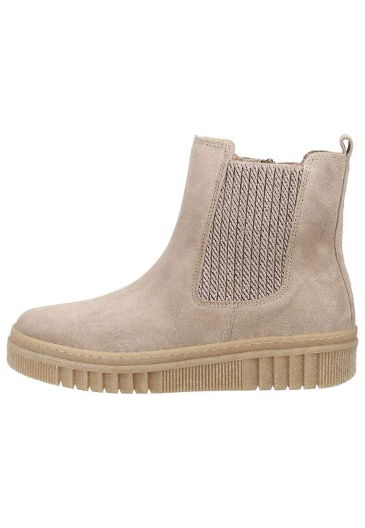 Gabor Stiefelette Veloursleder/Textil Kiesel Warmfutter