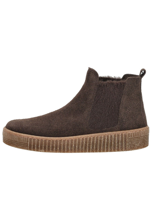 Gabor Stiefelette Veloursleder/Textil Mocca