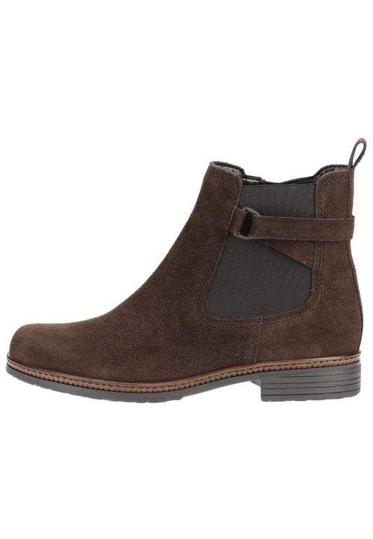 Gabor Stiefelette Veloursleder/Textil Mocca