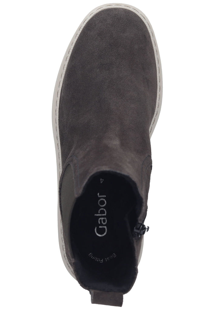 Gabor Stiefelette Veloursleder/Textil Pepper Warmfutter