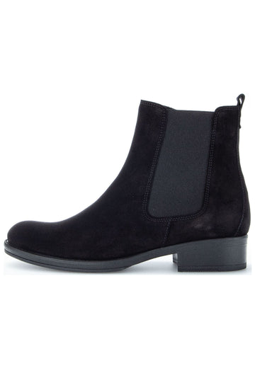 Gabor Stiefelette Veloursleder/Textil Schwarz
