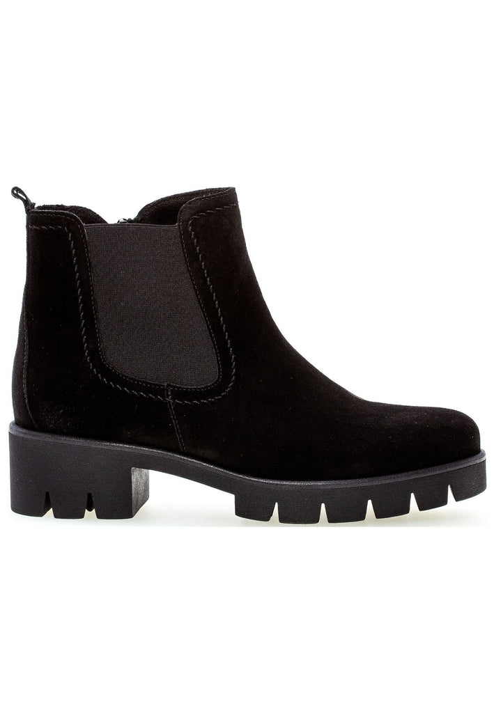 Gabor Stiefelette Veloursleder/Textil Schwarz