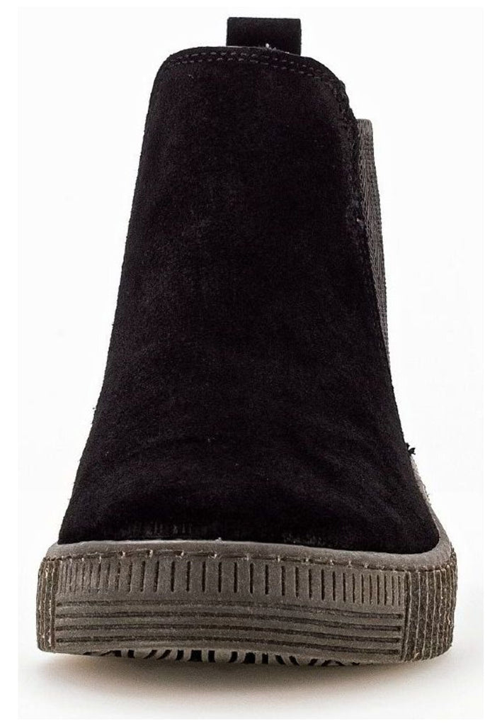 Gabor Stiefelette Veloursleder/Textil Schwarz/Grau