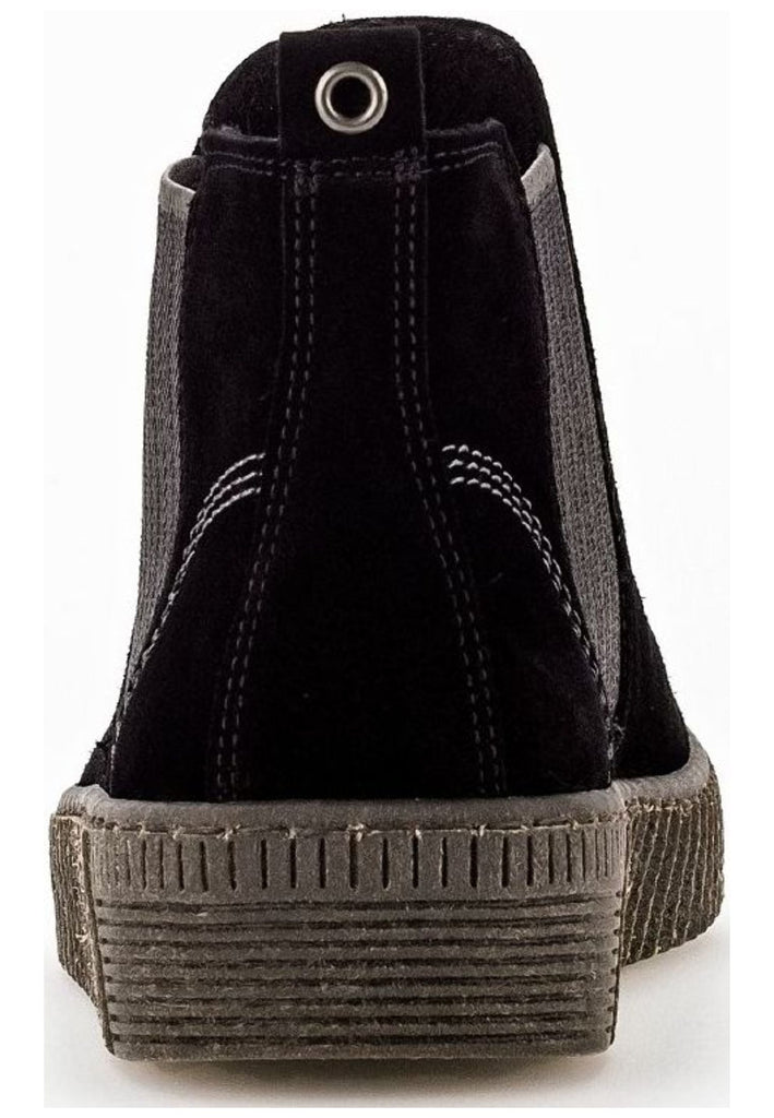 Gabor Stiefelette Veloursleder/Textil Schwarz/Grau