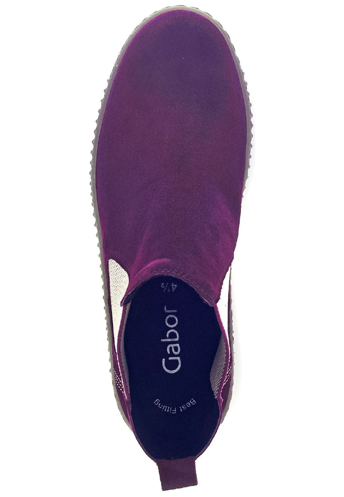 Gabor Stiefelette Veloursleder/Textil Violett