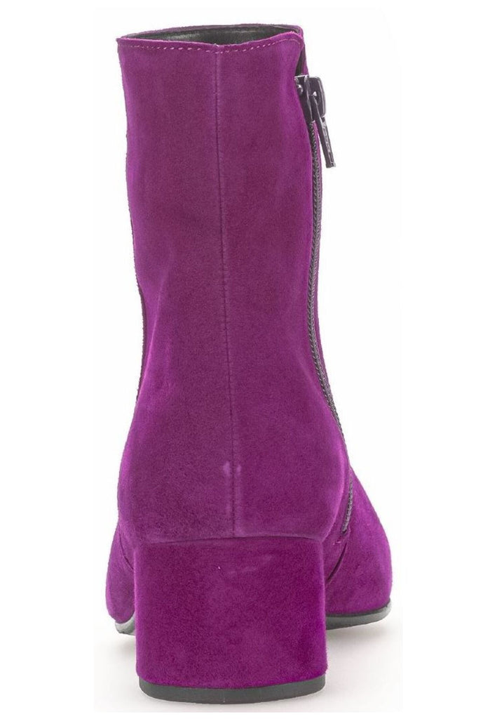 Gabor Stiefelette Veloursleder Violett