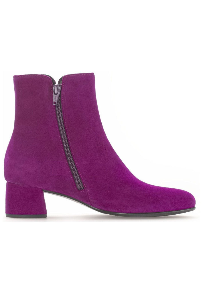 Gabor Stiefelette Veloursleder Violett