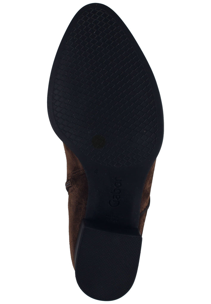 Gabor Stiefelette Veloursleder Whisky