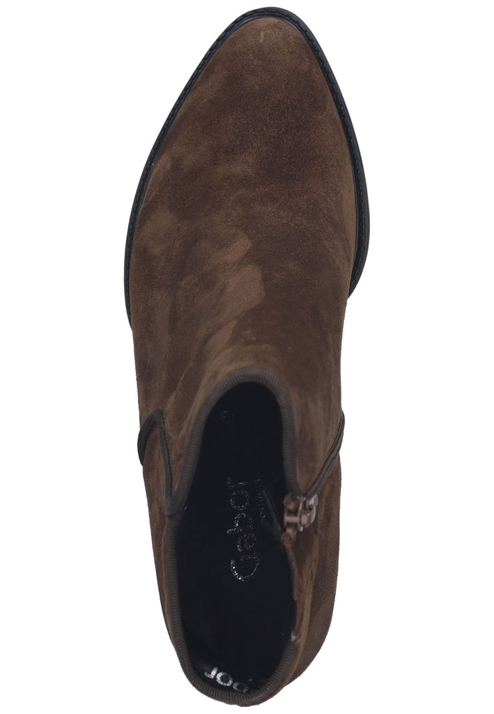 Gabor Stiefelette Veloursleder Whisky