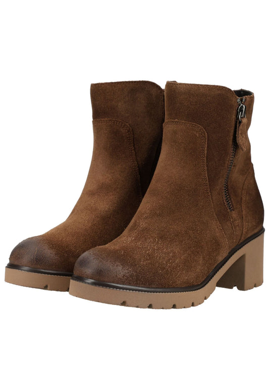 Gabor Stiefelette Veloursleder Whisky