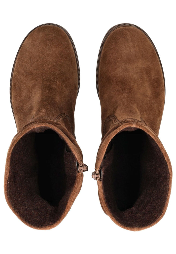 Gabor Stiefelette Veloursleder Whisky Warmfutter